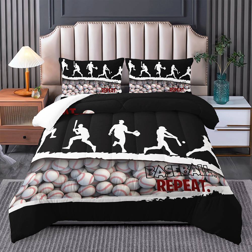 Grand Slam Baseball Quilt Cover Set