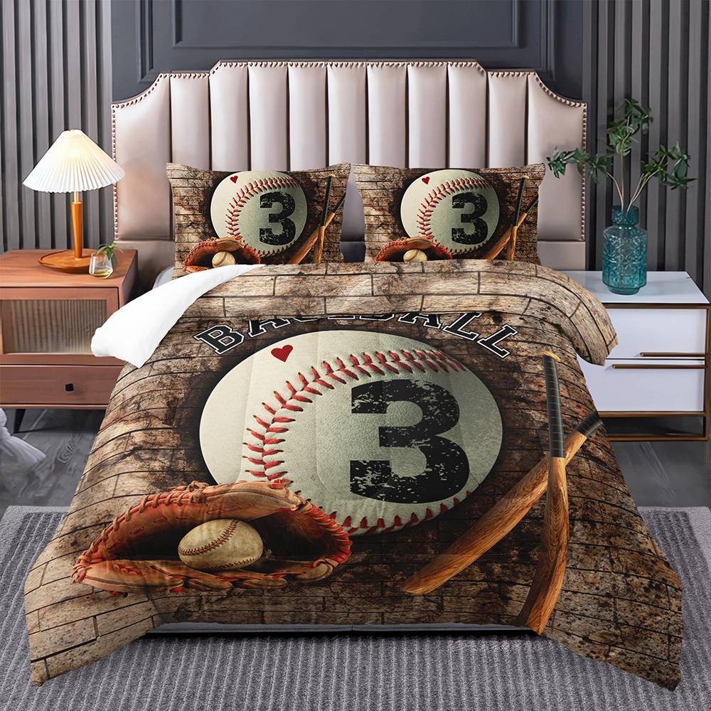 Vintage Baseball All-Star Bedding Set