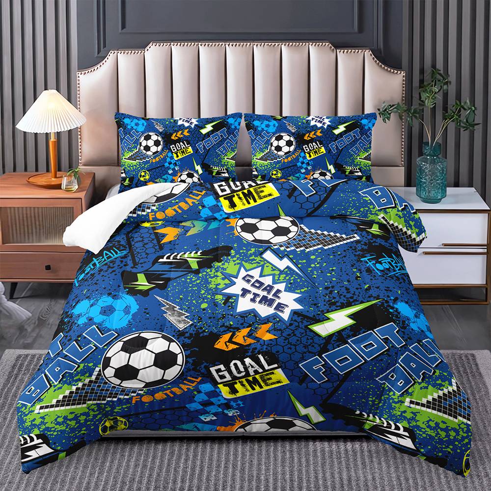 Goal Time Soccer Dream Quilt Cover Set