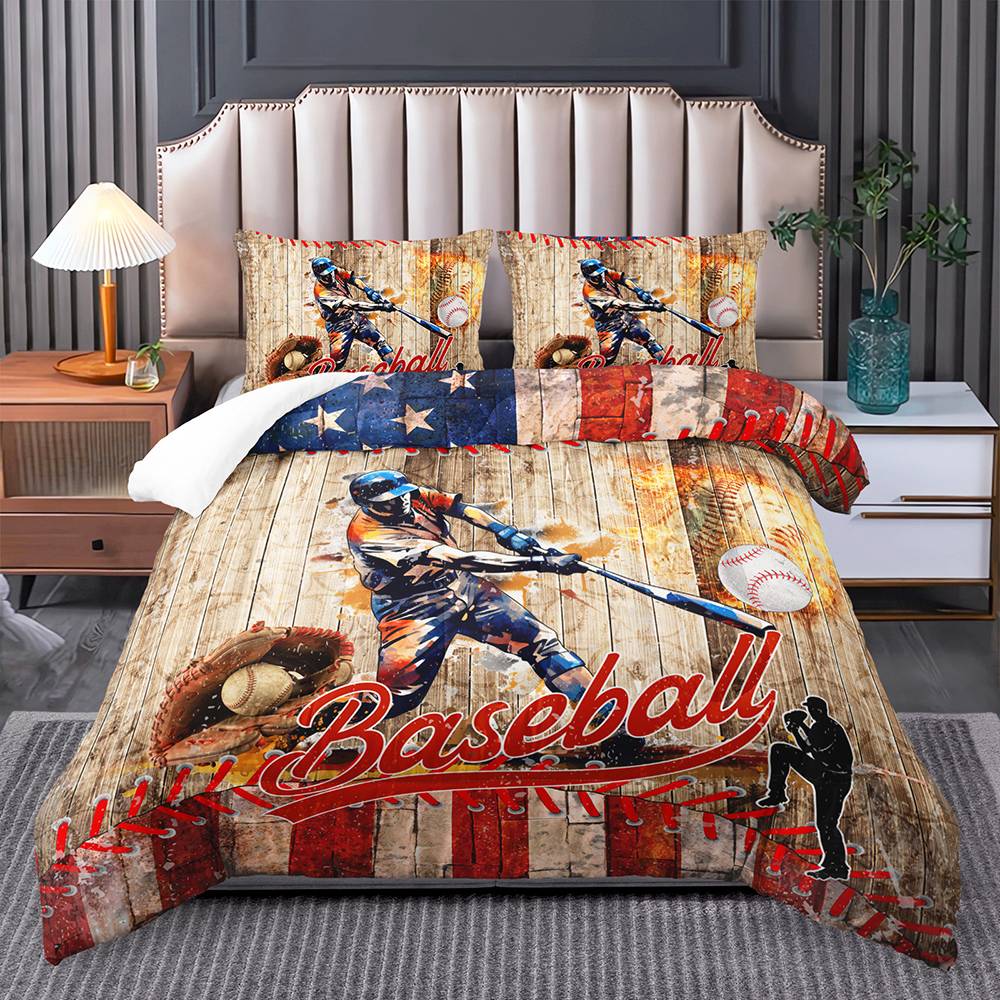 All-Star Baseball Champion Quilt Cover Set