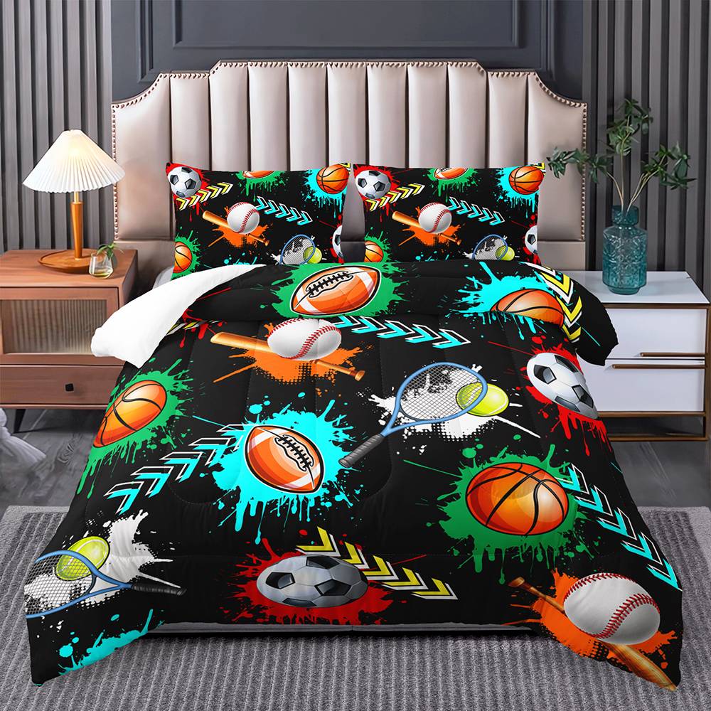 All-Star Sports Explosion Quilt Cover Set