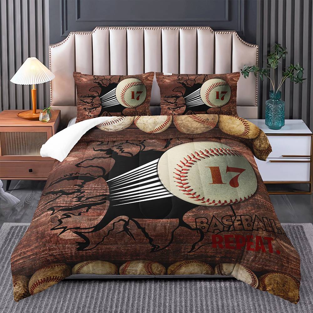 Dynamic Baseball Power Quilt Cover Set