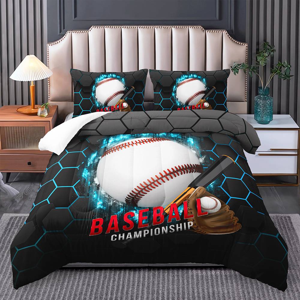 Championship Baseball Dream Quilt Cover Set