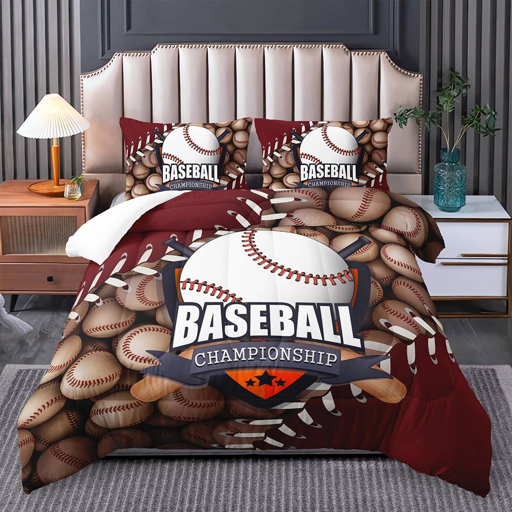 Home Run Baseball Dreams Quilt Set
