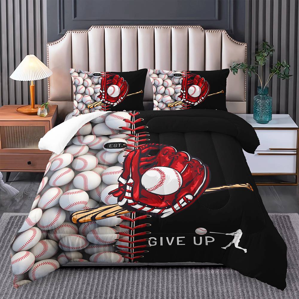 Home Run Hero Baseball Quilt Cover Set