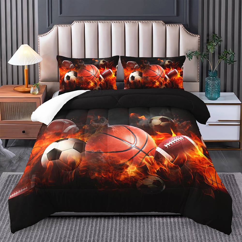 Blazing Sports Firestorm Quilt Cover Set