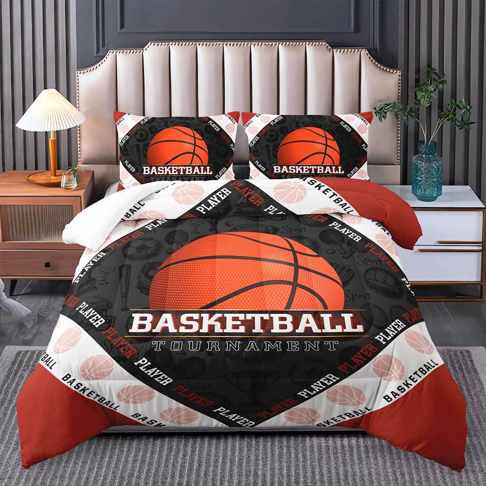 Slam Dunk Basketball Tournament Bedding Set