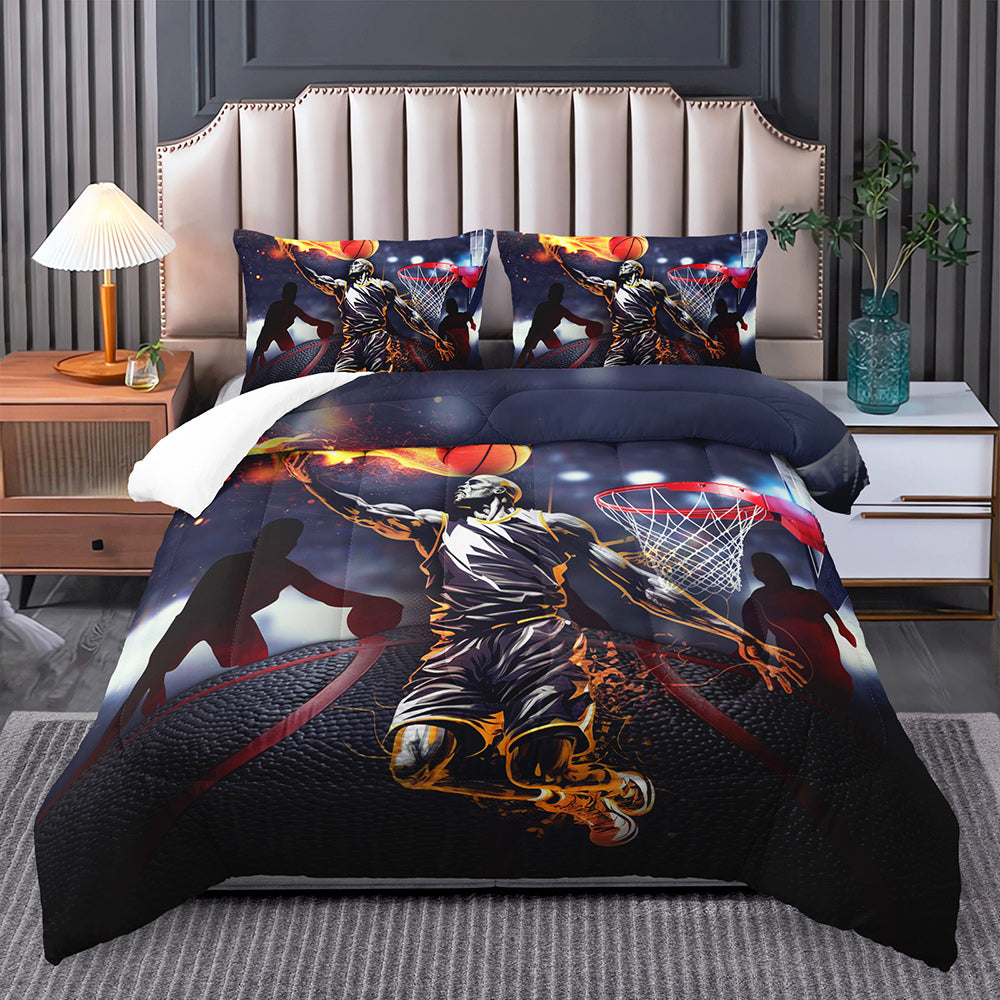 Slam Dunk Basketball Star Quilt Cover Set