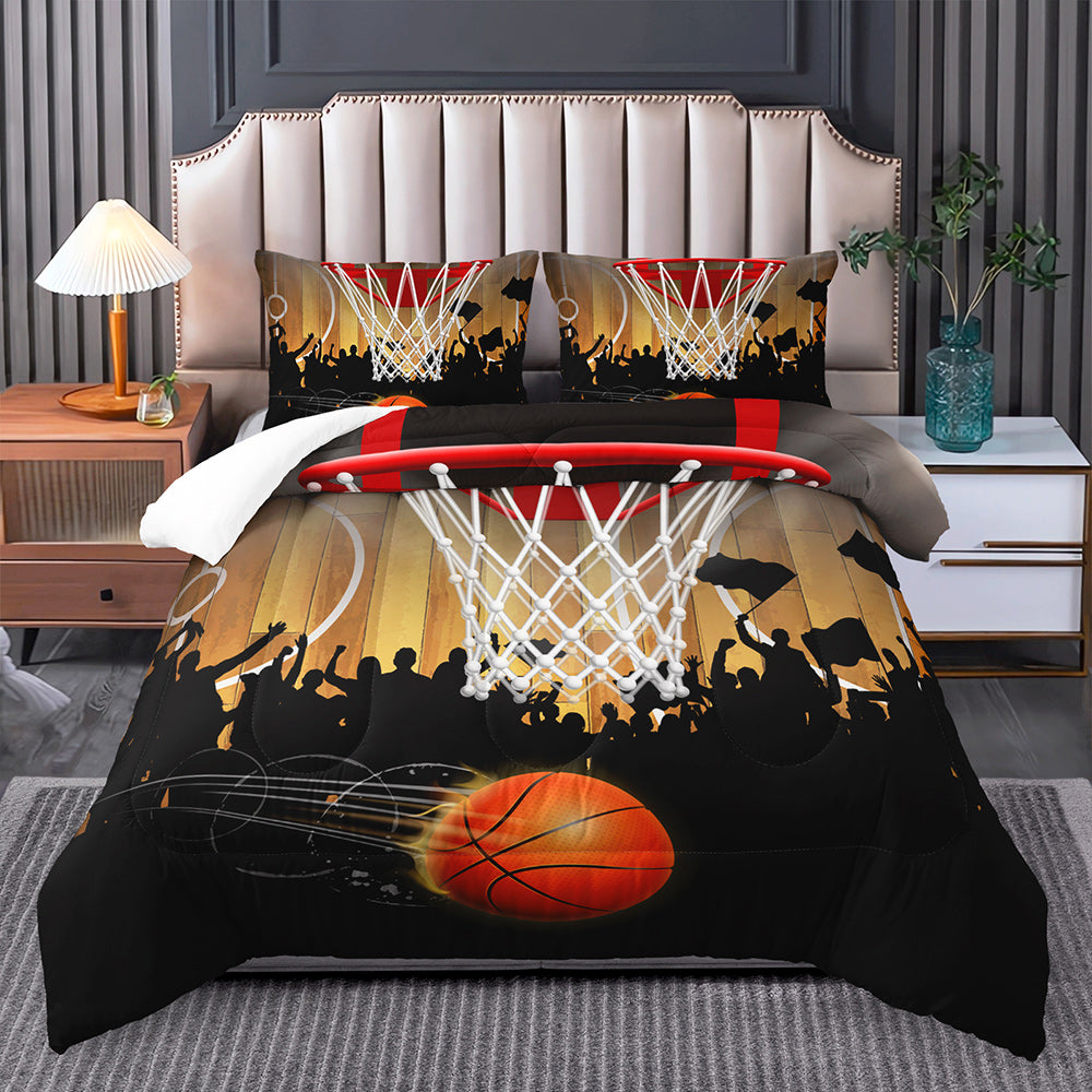 Slam Dunk Basketball Dreams Quilt Cover Set