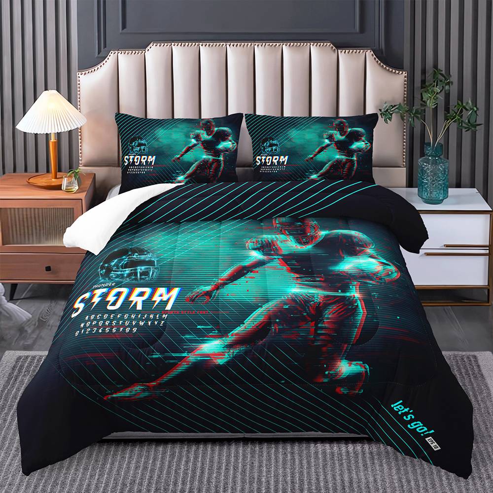 Epic Thunder Football Quilt Cover Set