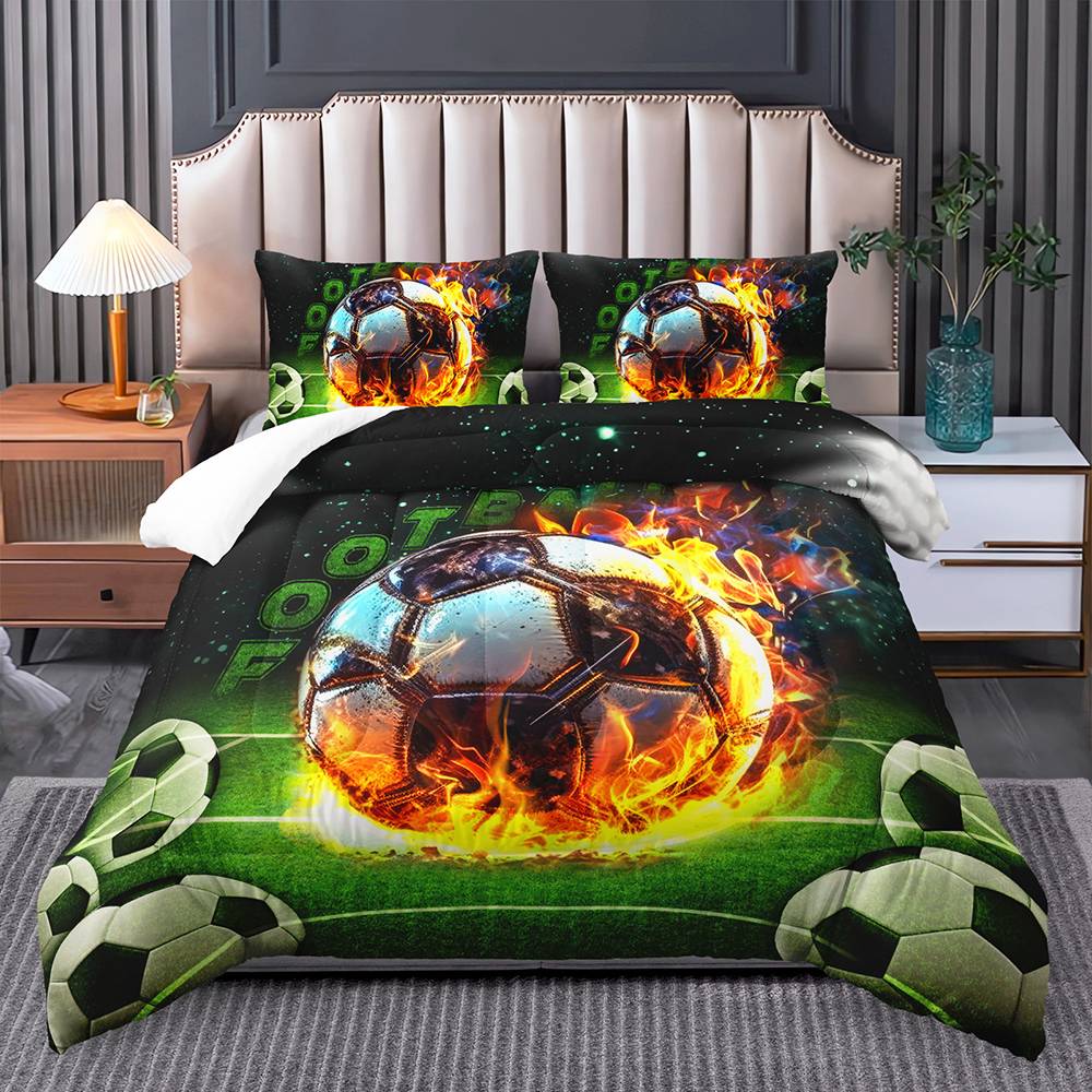 Blazing Soccer Inferno Bedding Set