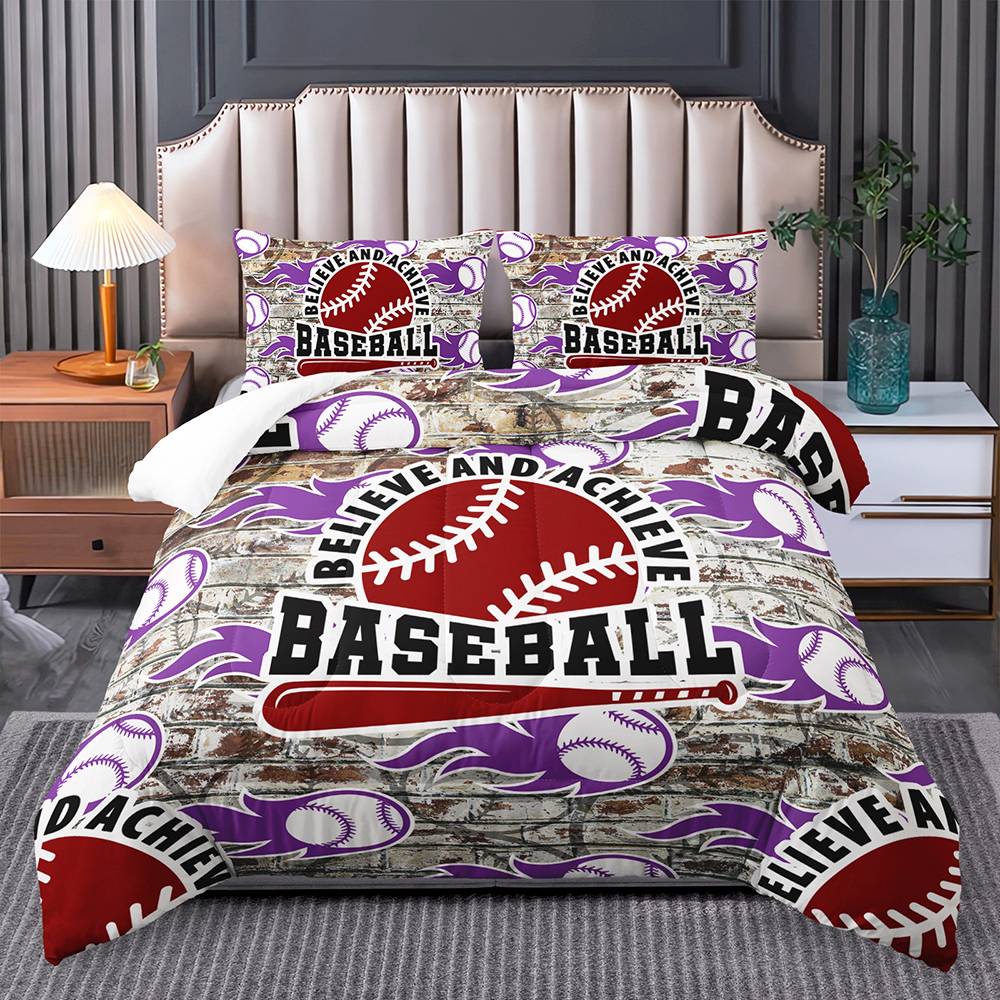 Home Run Champion Baseball Bedding Set