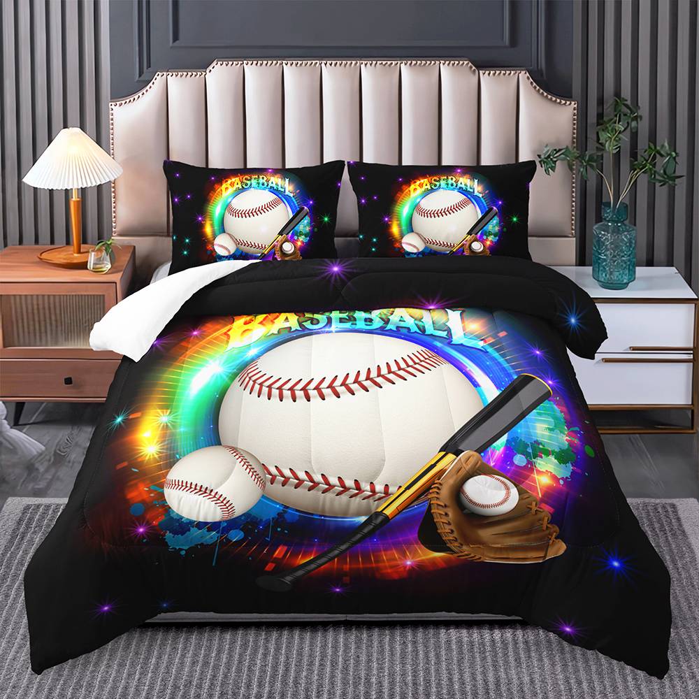 Cosmic Baseball Blast Bedding Set