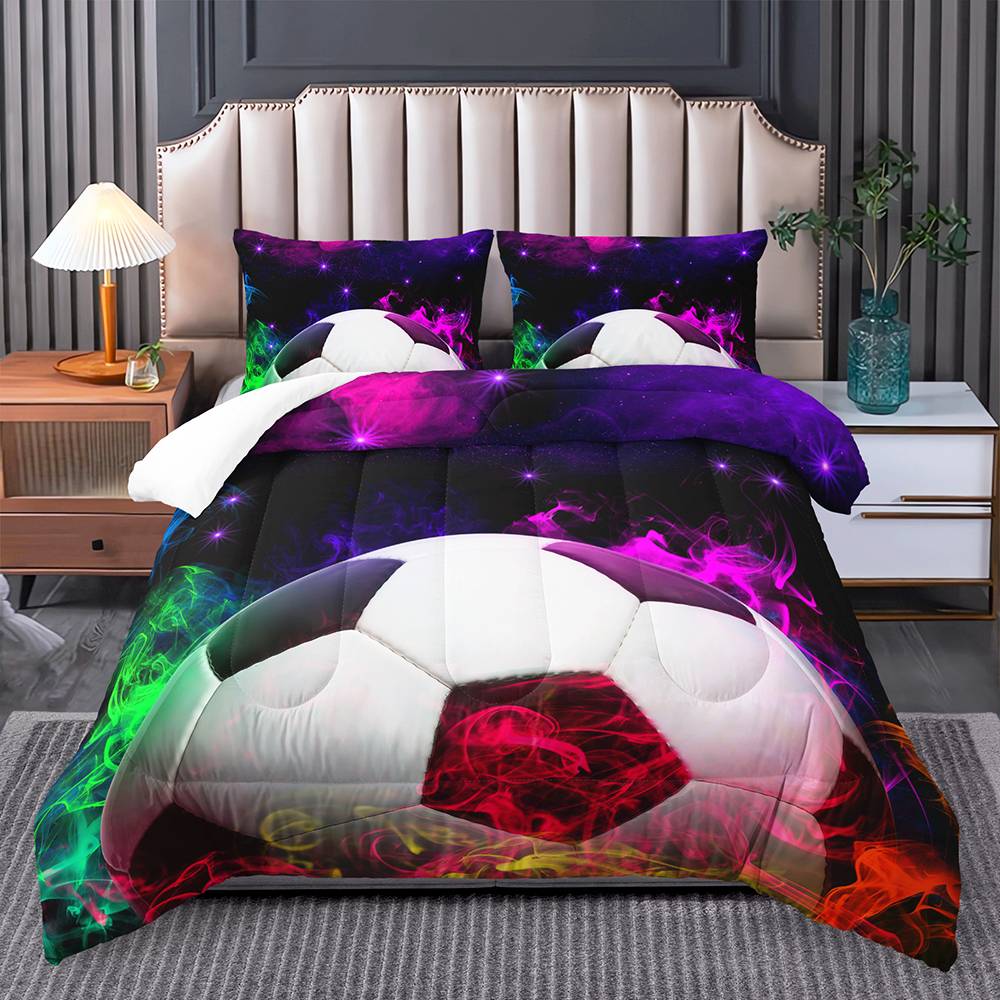 Galactic Soccer Dreamscape Quilt Set