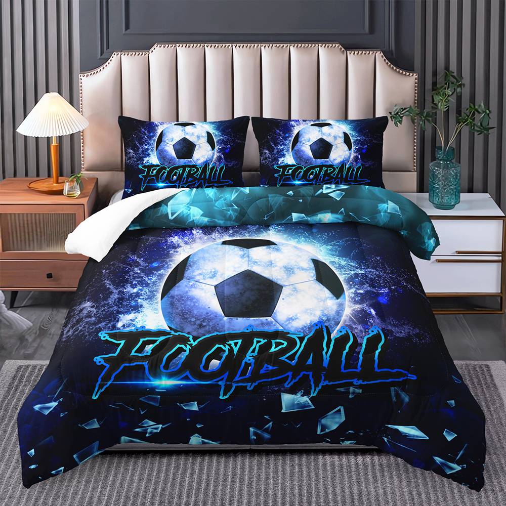 Galactic Football Glow Bedding Set