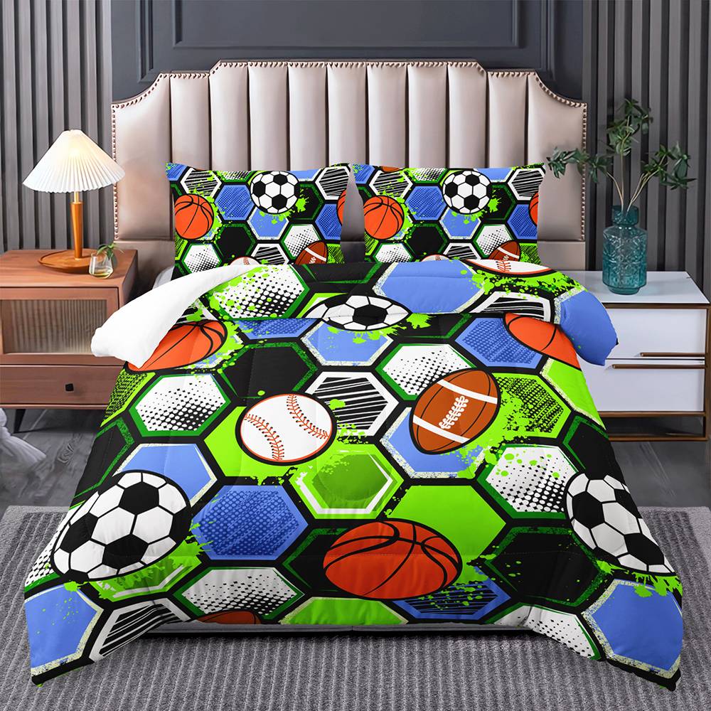Ultimate Sports Fan Hexagon Quilt Cover Set