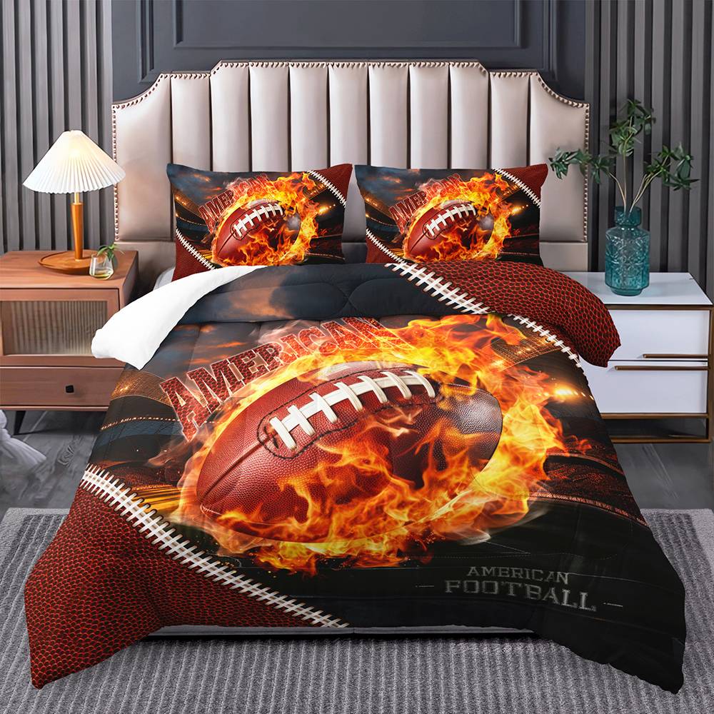 Fiery Touchdown Flame Zone Bedding