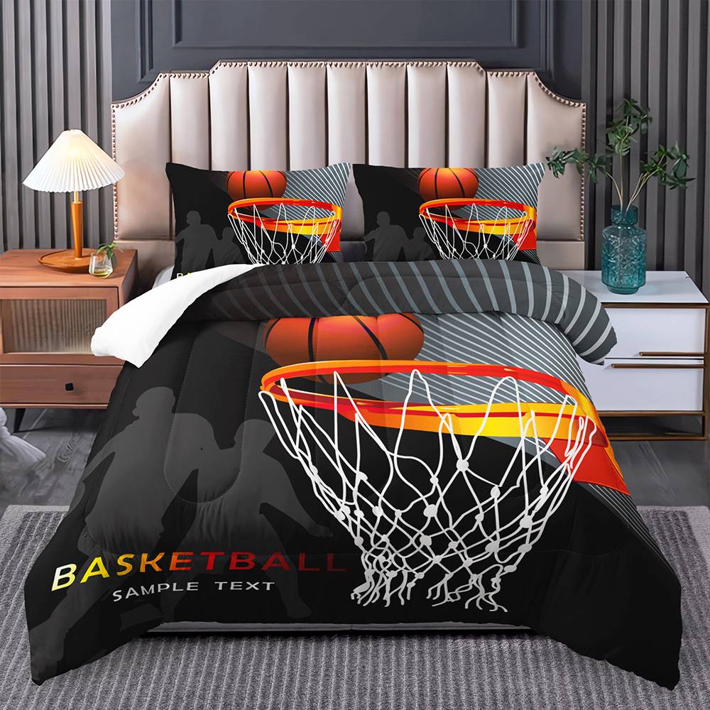 Slam Dunk Basketball Dreams Bedding Set