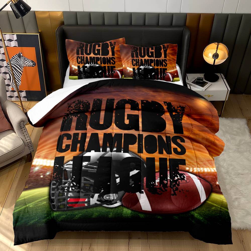 Personalised Sports Doona Cover Set - Custom Name & Favourite Sport