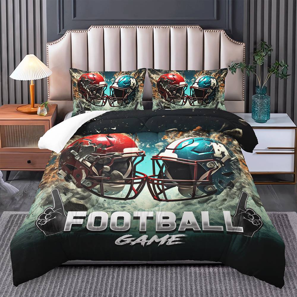 Gridiron Showdown Football Bedding Set