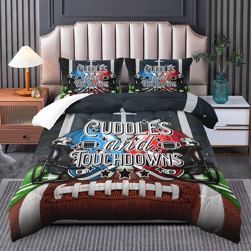 Gridiron Dreams Quilt Cover Set