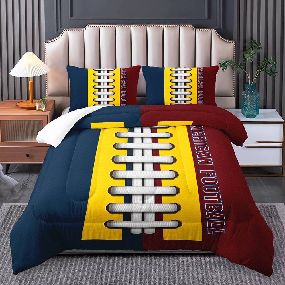 Gridiron Glory Football Quilt Set